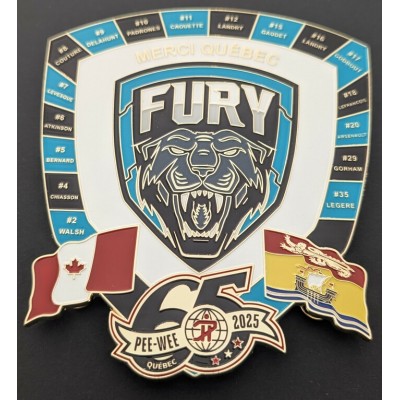 Épinglette 2025 Nouveau-Brunswick Fury de la 65e...