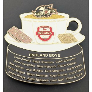 Épinglette 2025 England Boys de la 65e édition...