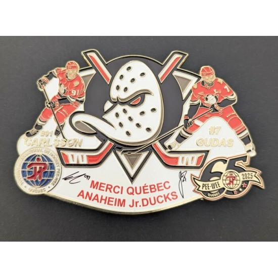Épinglette 2025 Anaheim Jr. Ducks de la 65e édition du tournoi Pee-wee de Québec
