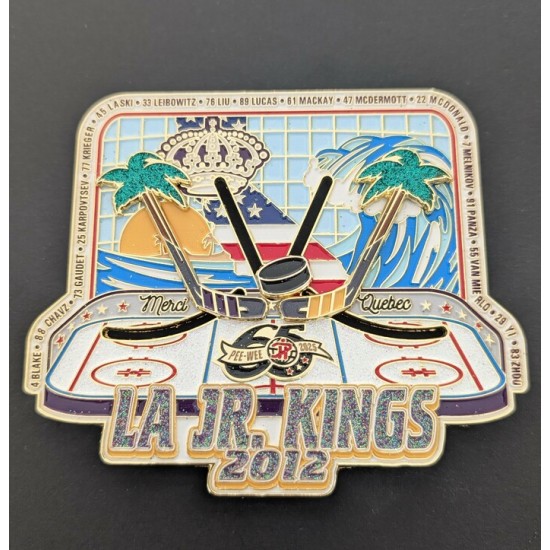 Épinglette 2025 Los Angeles Jr. Kings de la 65e édition du tournoi Pee-wee de Québec