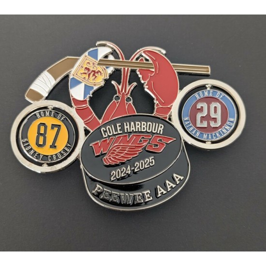 Épinglette 2025 Cole Harbour Wings AAA de la 65e édition du tournoi Pee-wee de Québec