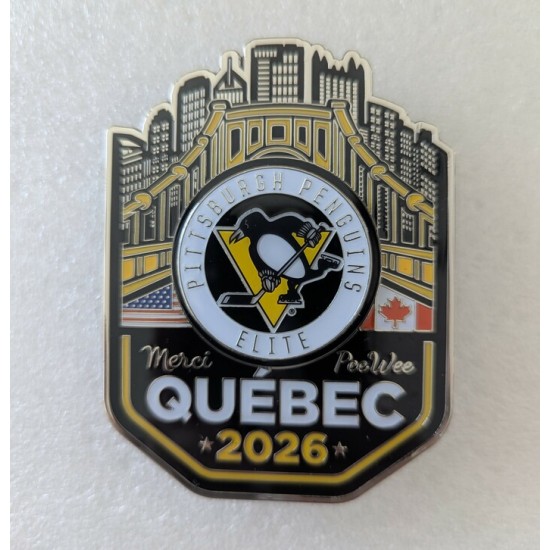 Épinglette 2026 Pittsburgh Penguins Elite du tournoi Pee-wee b.s.r 
