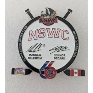 Épinglette 2026 NSWC Macklin Celebrini / Connor...