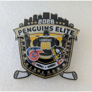 Épinglette 2026 Pittsburgh Penguins Elite Mario...