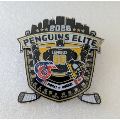 Épinglette 2026 Pittsburgh Penguins Elite Mario...