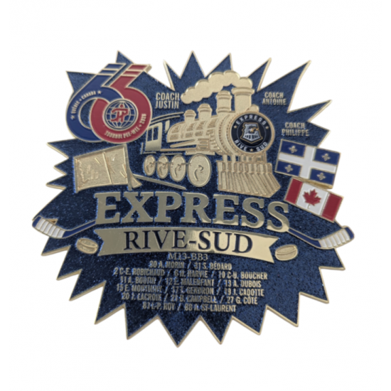 Épinglette 2026 Express Rive-Sud AA de la 66e édition du tournoi Pee-wee de Québec