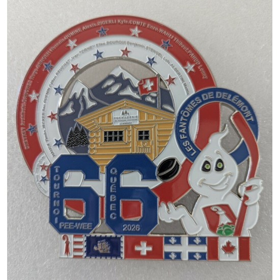 Épinglette 2026 fantômes de Delémont de la 66e...