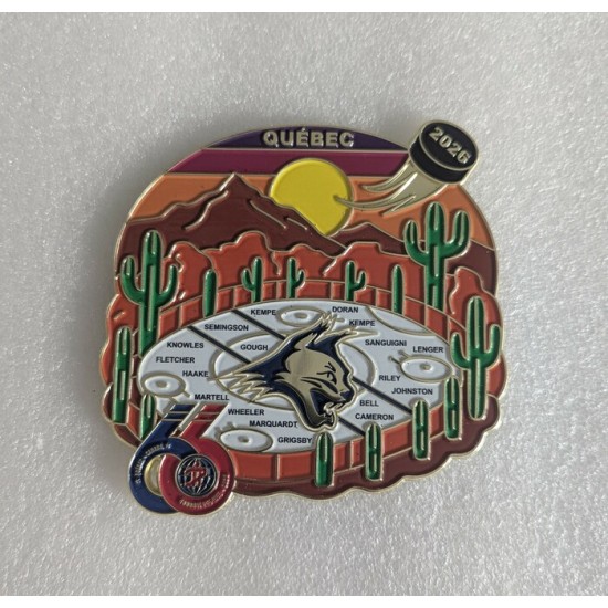 Épinglette 2026 Arizona Bobcats spéciale édition de la 66e édition du tournoi Pee-wee de Québec