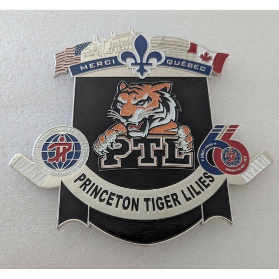 Épinglette 2026 Princeton Tiger Lilies de la 66e édition du tournoi Pee-wee de Québec