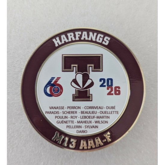 Épinglette 2026 Harfangs du Triolet AAA féminin...