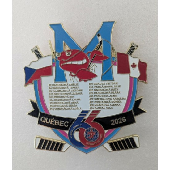 Épinglette 2026 Czech Mrak Hockey girl de la 66e...