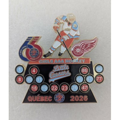 Épinglette 2026 Little Caesars Girls AAA Hockey...