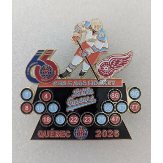 Épinglette 2026 Little Caesars Girls AAA Hockey...