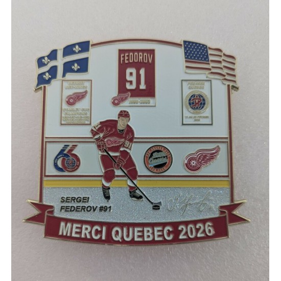 Épinglette 2026 Little Caesars AAA Fedorov Hockey...