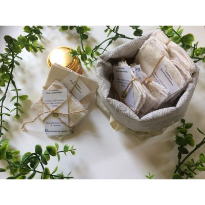 Panier de tissu vert mousse