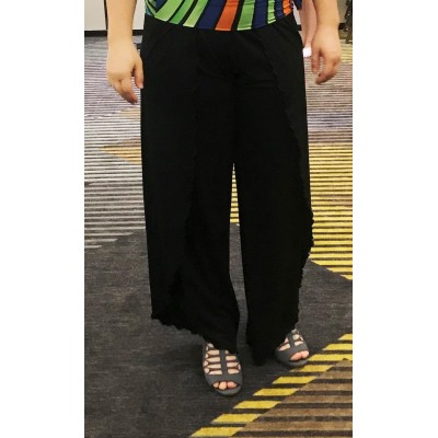 Pantalon extensible fendu