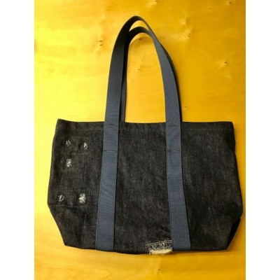 Sac cabas fourre-tout en jeans et jute recyclé
