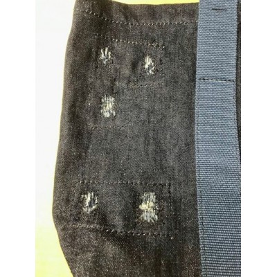 Sac cabas fourre-tout en jeans et jute recyclé