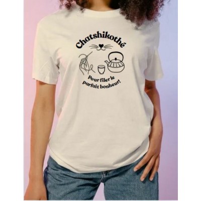 T-SHIRT UNISEXE ÉCRU – ÉDITION SÉRIGRAPHIÉ