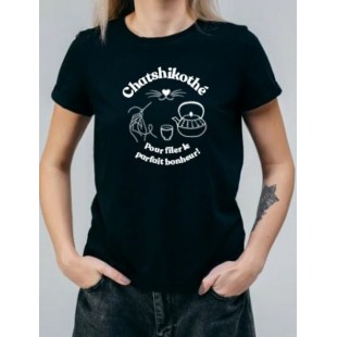 T-SHIRT UNISEXE NOIR– ÉDITION SÉRIGRAPHIÉ