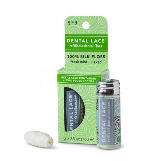 Soie dentaire biodégradable rechargeable