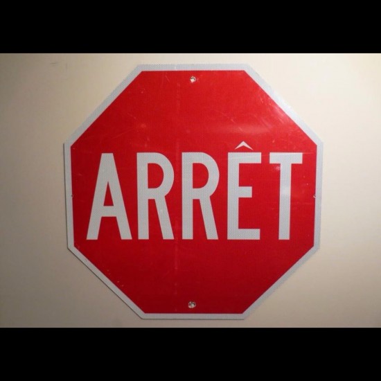 Panneau ''Arrêt''