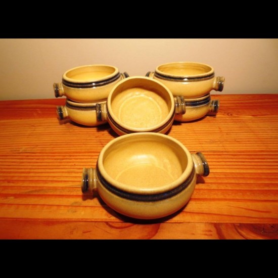 6 Bols à soupe en céramique