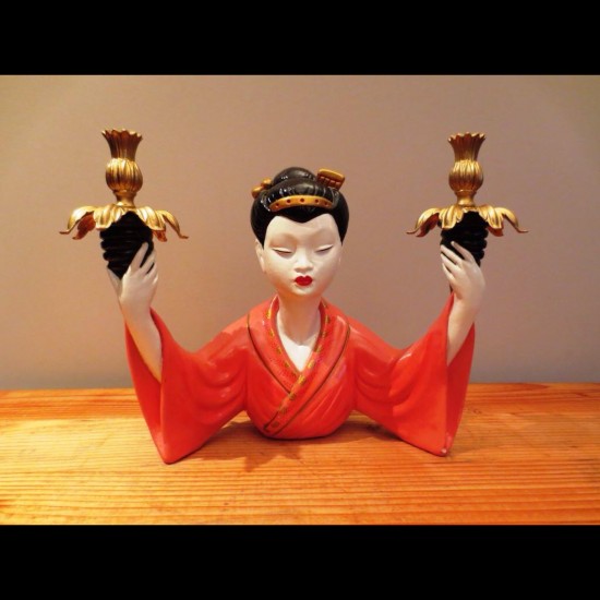 Statue/Chandelier femme Chinoise