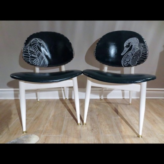 Fauteuil bleu foncé