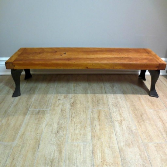 Table/Tablette en bois et métal