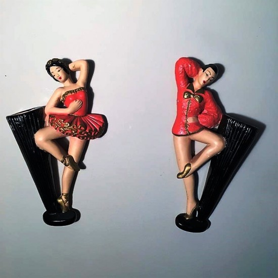 Figurines murales ballerines