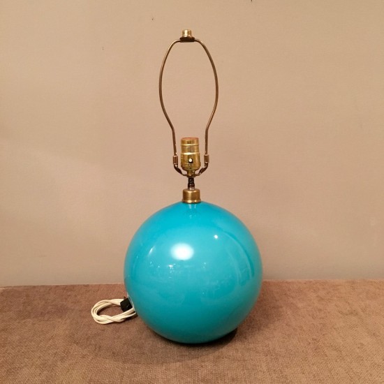 Lampe boule de verre soufflé