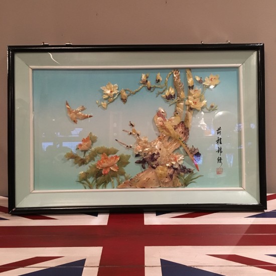 Tableau d'art Asiatique 3D en nacre