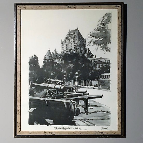Tableau, Rue des Remparts, Québec