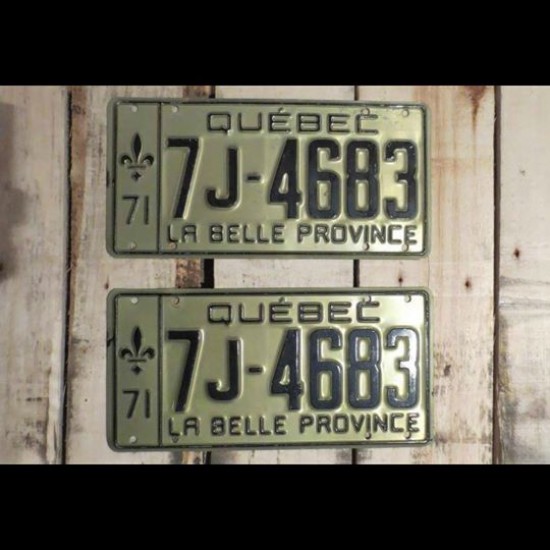 Plaques de voiture du Québec