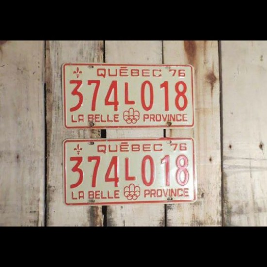 Plaques de voiture du Québec
