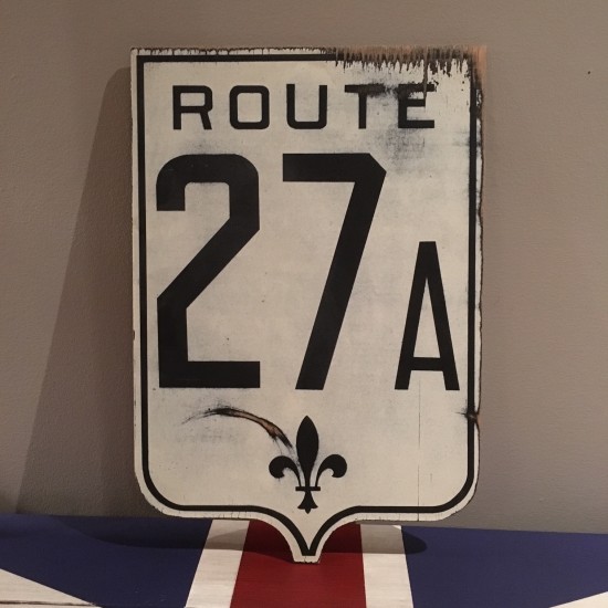 Ancien panneau de route du Québec