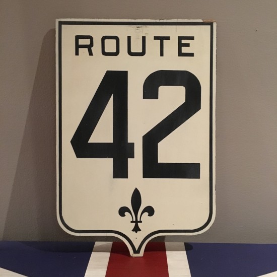 Ancien panneau de route du Québec