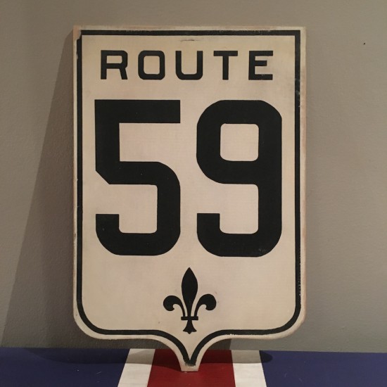 Ancien panneau de route du Québec