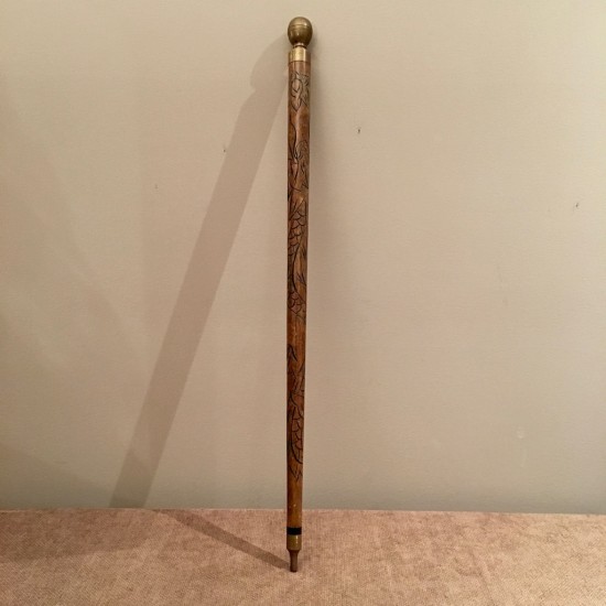 Canne gravée (Dragon)/Queue de billard