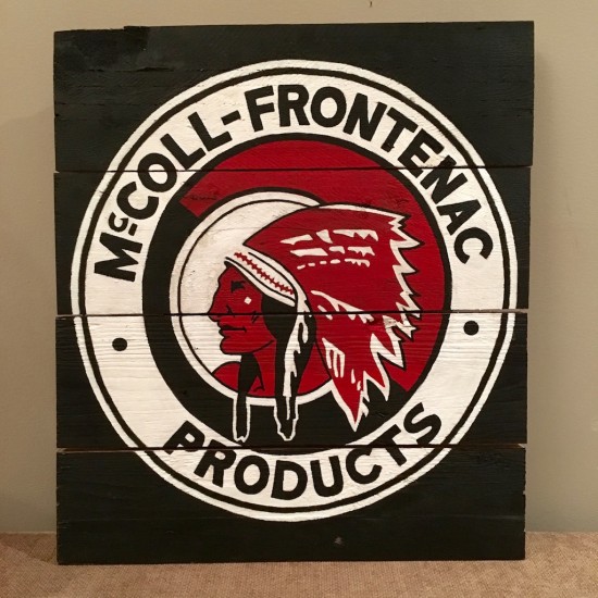 Enseigne ''Red Indian Mc coll-Frontenac''