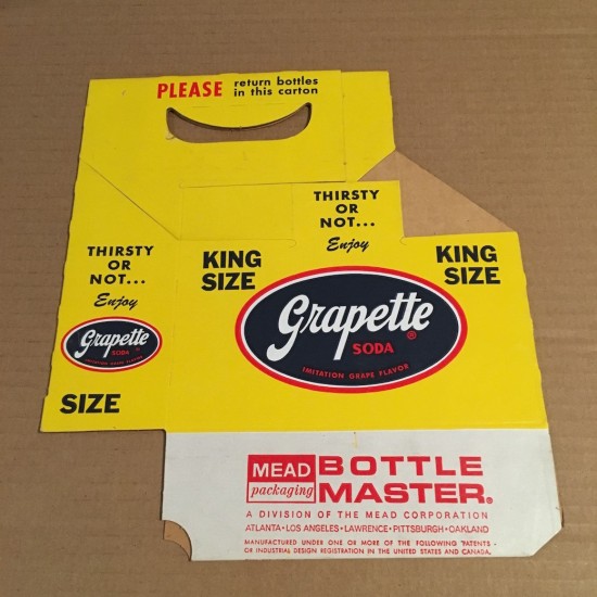 Carton à bouteille Grapette Soda