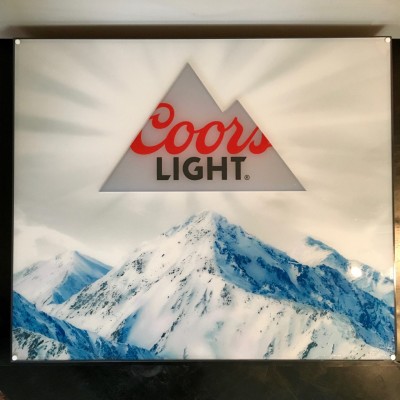 Enseigne publicitaire Coors light