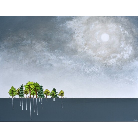 Reproduction de la toile "La petite forêt" de Marie-Sol St-Onge