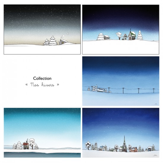 Cartes de souhaits, collection « Nos hivers »