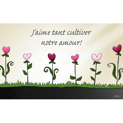 Cartes de souhaits, collection « Je t'aime! » 