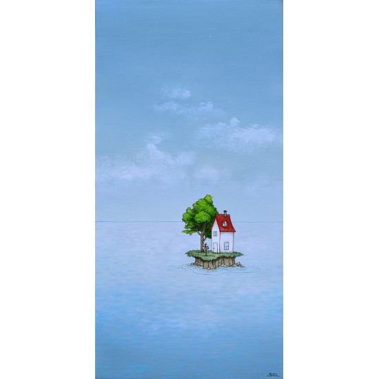 Reproduction de la toile "Solitaire" de Marie-Sol St-Onge