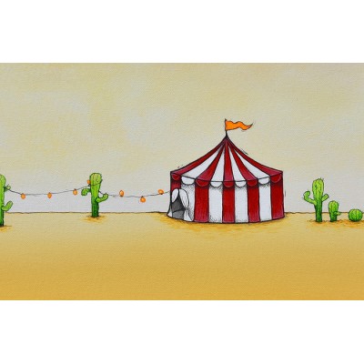 Reproduction de la toile "Le chapiteau" de Marie-Sol St-Onge