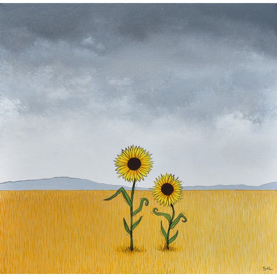 Reproduction de la toile "Duo" de Marie-Sol St-Onge