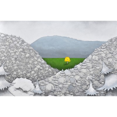 Cartes de souhaits, collection « Le bouleau jaune »